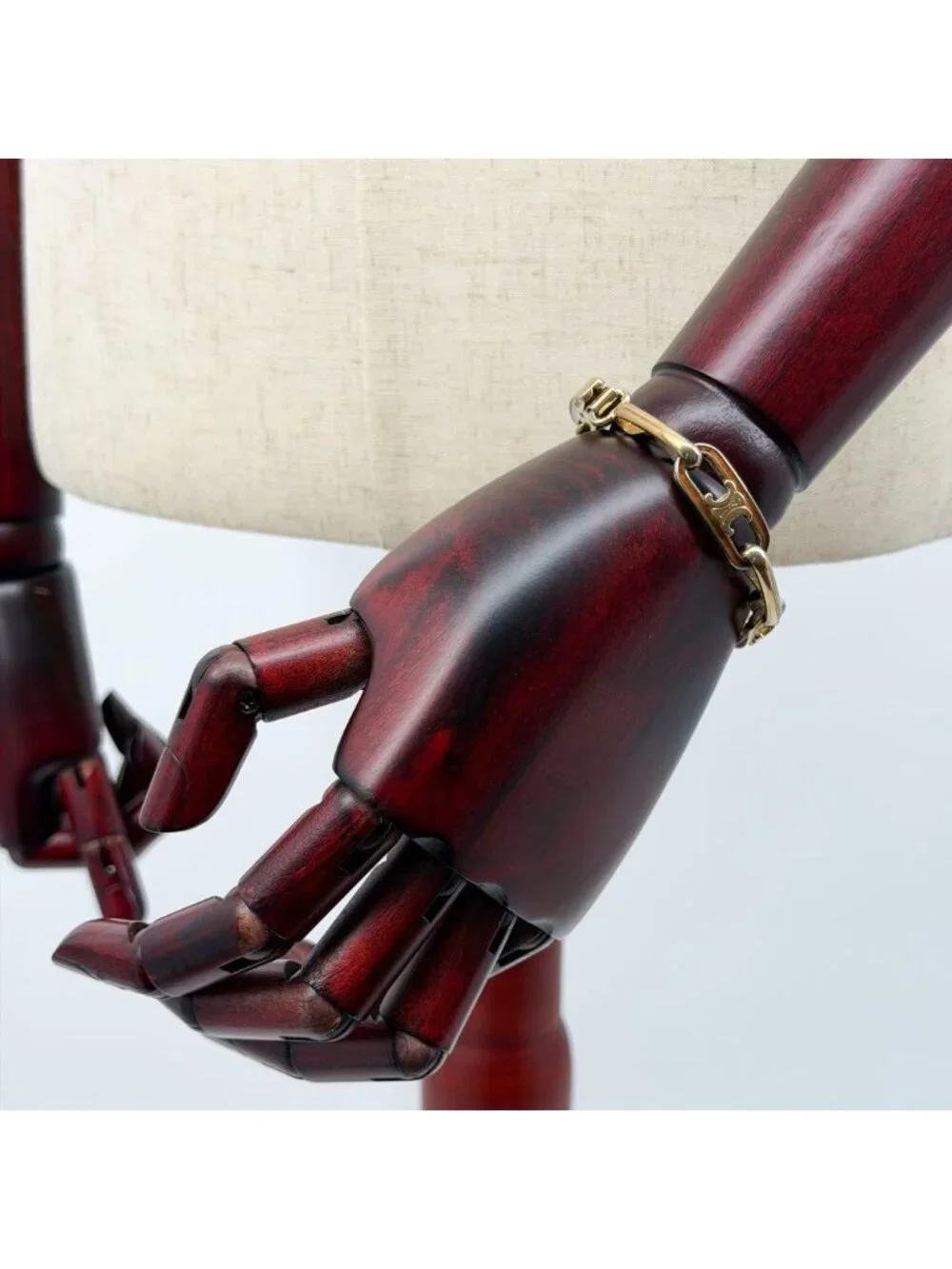 Celine Vintage Bracelet Gold Triomphe Phoebe Philo